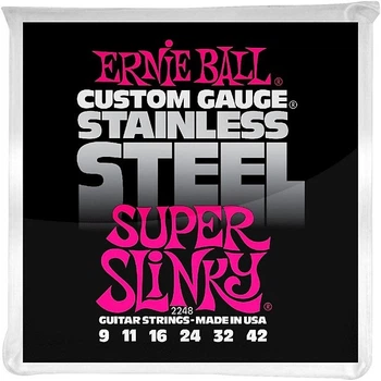 Струны Ernie Ball 2248 Stainless Steel 9-42 Super Slinky