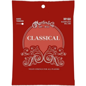 Струны для классической гитары Martin M160 Silverplated High Tension Ball End