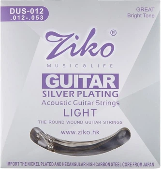 Струны Ziko DUS-012 Silver 12-53 Light