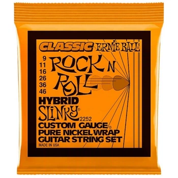 Струны Ernie Ball 2252 Classic Pure Nickel 9-46 Hybrid Slinky