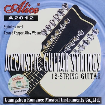 Струны Alice A2012 Copper 10-50 12-string Light