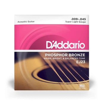 Струны DAddario EJ23 Phosphor Bronze 09-45 Super Light