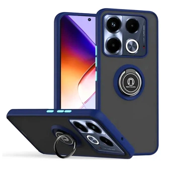 Чехол - накладка TPU Color Matte Ring для Infinix Note 40 Pro blue
