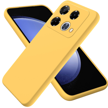 Чехол - накладка Silicone Cover Full для Infinix Note 40 жёлтый
