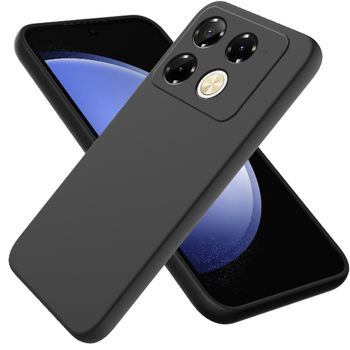Чехол - накладка Silicone Cover Full для Infinix Note 40 Pro 4G / Note 40 Pro 5G / Note 40 Pro+ black