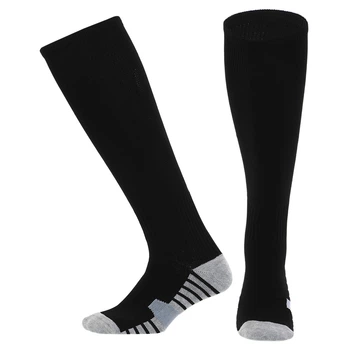 Гетри футбольні дитячі Zelart 624 розмір 28-33 Black-Grey