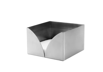 Салфетница сервировочная квадратная из нержавеющей стали 12,5×12,5 см (NRMK_605022)