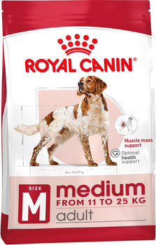 Сухий корм для дорослих собак середніх порід Royal Canin Medium Adult старше 12 місяців 4 кг (3182551055801)