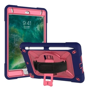 Чехол ARM Cover Apple iPad Mini 1 2 3 (7.9" экран) противоударный с ремнём и подставкой 360° Blue/Pink