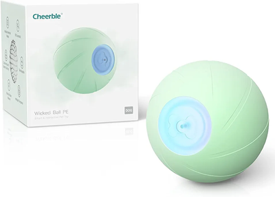 Игрушки Cheerble Wicked Green Ball PE – Интерактивный зеленый мяч для собак средних и больших пород 1 шт (С0722)
