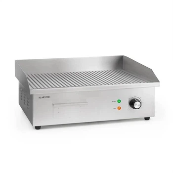 Поверхность жарочная рифленая Klarstein Grillmeile 3000 Вт 54,5x35см серебристый (10034447)