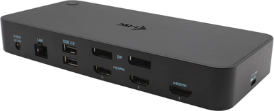 Док-станція i-tec HDMI, DisplayPort, USB-C, USB-A, RJ-45, 3.5mm-Jack + PD 100W (CATRIPLEDOCKPDPRO)