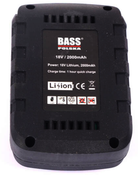 Акумулятор для акумуляторного ключа Bass Polska 18 В Li-ion 2 Аг 5336 (5902067613801)