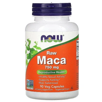Природные добавки Now Foods Перуанская Мака 750 мг 90 вегетарианских капсул