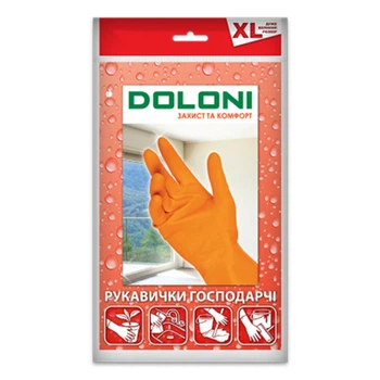 Рукавиці Doloni універсальні латексні XL 2 шт. (4563)