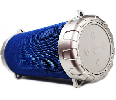 Портативная беспроводная Bluetooth стерео колонка Bazuka SPS S07 с цветомузыкой Синяя (S07 Blue)