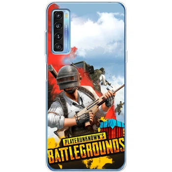 Силиконовый Чехол с Картинкой для TCL 20L Принт (Пубг Батлграунд, Pubg Battlegrounds) (56404-ysm2292)