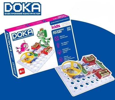 Детский электронный конструктор DOKA KIDS К взлету готовы 14 схем