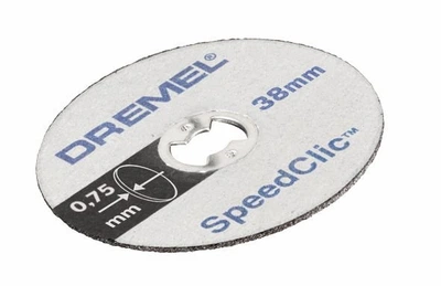 Круг Dremel SpeedClic тонкий отрезной 38 мм, 5 шт. (2615S409JB)