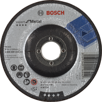 Обдирний круг для металу Bosch 125 x 6 мм (2608600223)