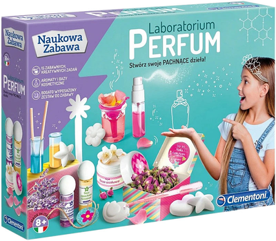 Zestaw do eksperymentów naukowych Clementoni Laboratorium perfum (8005125506743)