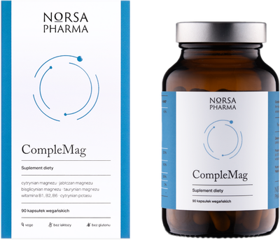 Дієтична добавка Norsa Pharma CompleMag 90 капсул (5905669770187)