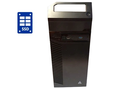 ПК Б-класс Exegate QA-406 Tower / Intel Core i3-6100 (2 (4) ядра по 3.7 GHz) / 8 GB DDR4 / 256 GB SSD + 500 GB HDD / Intel HD Graphics 530 / 460W / Win 10 Pro б/у