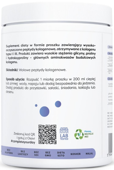 Kolagen hydrolizowany Osavi typu I i III 300 g (5904139921517)