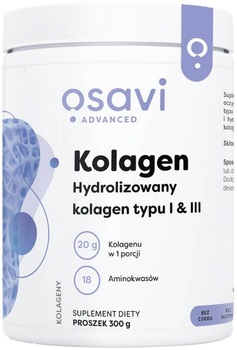 Kolagen hydrolizowany Osavi typu I i III 300 g (5904139921517)