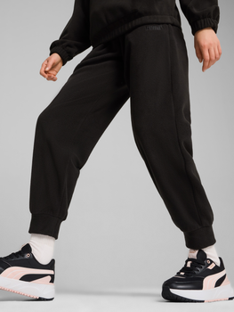 Спортивні штани теплі жіночі Puma Ess Elevated Pants 68153201 L Чорні (4067981465354)