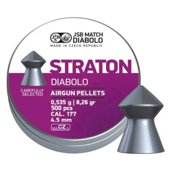 Кулі для пневматики JSB Diabolo Straton (4,53мм, 0,53г, 500 шт)