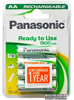 Аккумулятор Panasonic Evolta AA Ni-MH 1900 мАч 4 шт (5410853045250)