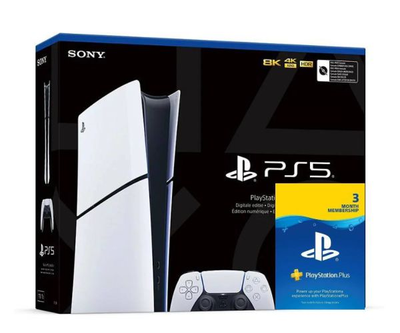 Ігрова консоль Sony PlayStation 5 Slim Digital Edition 1Tb + Підписка PS Plus (3 місяці)