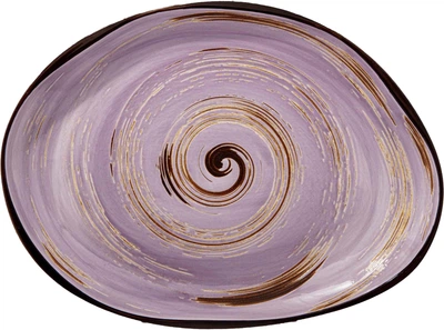 Блюдо камінь Wilmax Spiral Lavander 33х24.5 см 700 мл (WL-669742 / A)