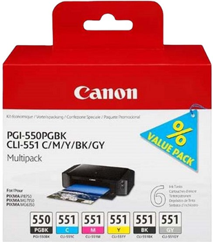 Набор картриджей Canon PGI-550/CLI-551PGBK BK/C/M/Y (6496B005)