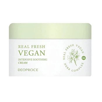 Увлажняющий и освежающий крем для лица Deoproce Real Fresh Vegan Intensive Soothing Cream 100 мл