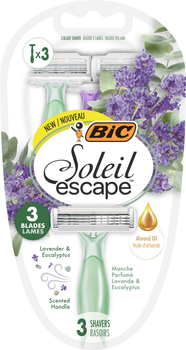 Набір бритв без змінних катриджів BIC Soleil Escape Lavanda 3 шт (3086123710856)