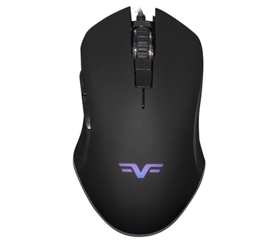 Комьютерная мышка Frime "INVADER", Black, USB, оптична (PixArt RTT3168CG2), 3200 dpi, 6 кнопок, RGB підсвічування, 1.8 м (FMC2010)