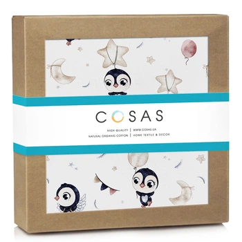 Пеленка Cosas PENGUINS Фланель 80x100 см (4822052227237)