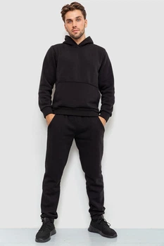 Спортивный костюм мужской на флисе Черный 190R235 Ager (103853_794673) M
