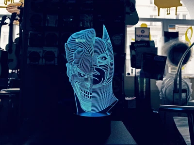 Змінна пластина для 3D-світильників "Джокер/Бетмен" 3DTOYSLAMP