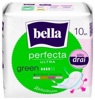 Прокладки гигиенические Bella Perfecta ultra Green 10 шт (5900516305994)