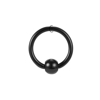 Кільце для пірсингу хард 10х2х4мм Акрил Mr.Piercing Black