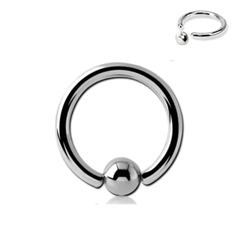 Кільце для пірсингу хард 8х2х4мм Сталь 316L Mr.Piercing