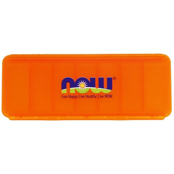 Таблетница NOW 7-day pill box, Orange