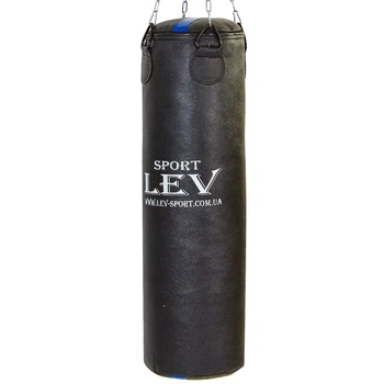 Мешок боксерский 35кг d-28см h-100см кирза ветошь LEV черный LV-2804