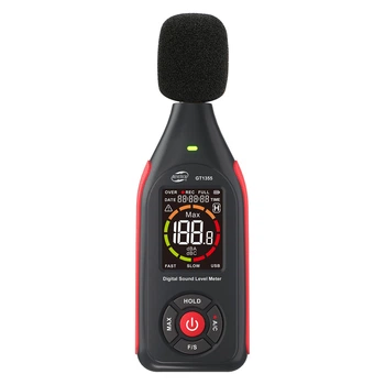 Цифровой шумомер, цв дисплей, фильтр А/С, USB Benetech (2000003450657)