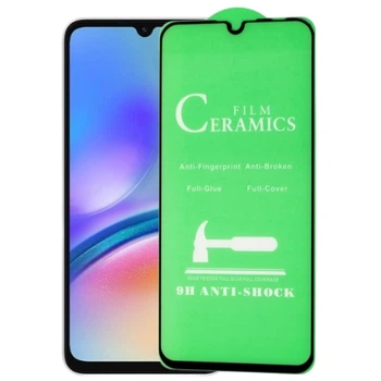 Защитное стекло-пленка Fiji Ceramics для Samsung Galaxy A05s (A057) полная проклейка черный