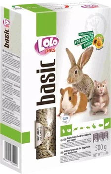 Корм для гризунів LoLo PETS повнораціонний гранульований корм для гризунів та кролика 500 г (5904479710000)