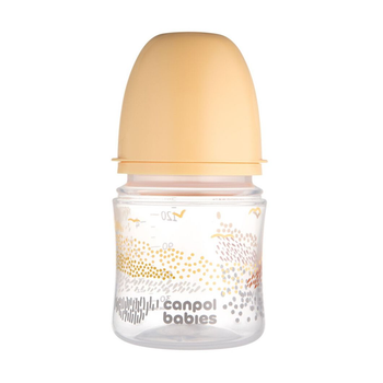 Canpol babies Пляшка антиколікова з широким отвором 120 мл Easystart MOUNTAINS - бежева 35/242_bei 5901691887992